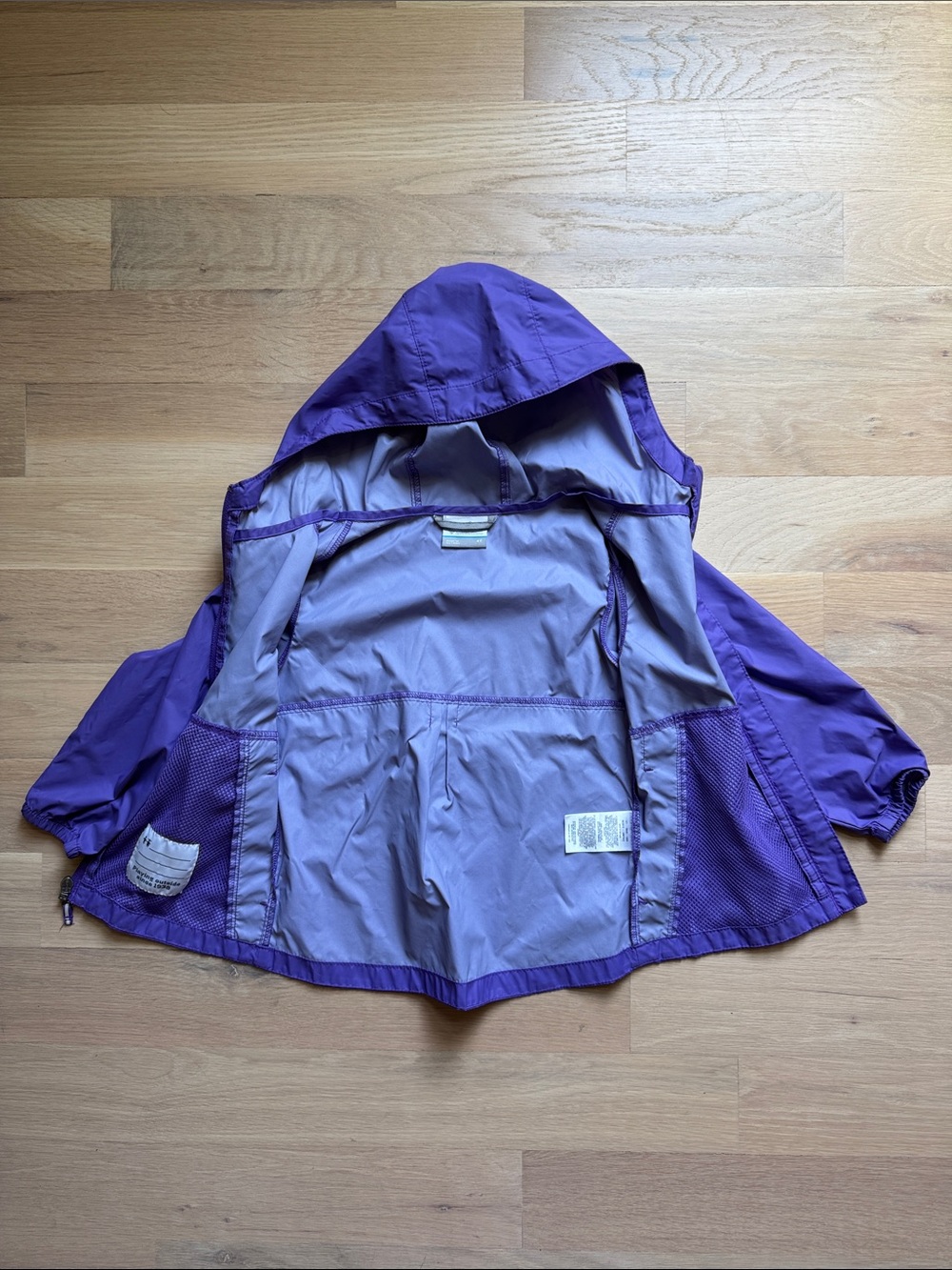 Toddler Girls’ Columbia Rain Jacket, Purple | Size 4T - Picture 3 of 4